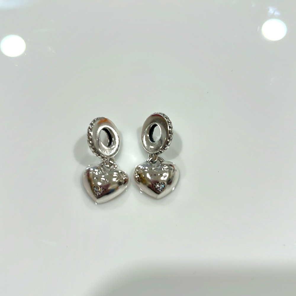 ❤️PANDORA Mother & Daughter Hearts Dangle Charm BRAND NEW - Picture 3 of 5